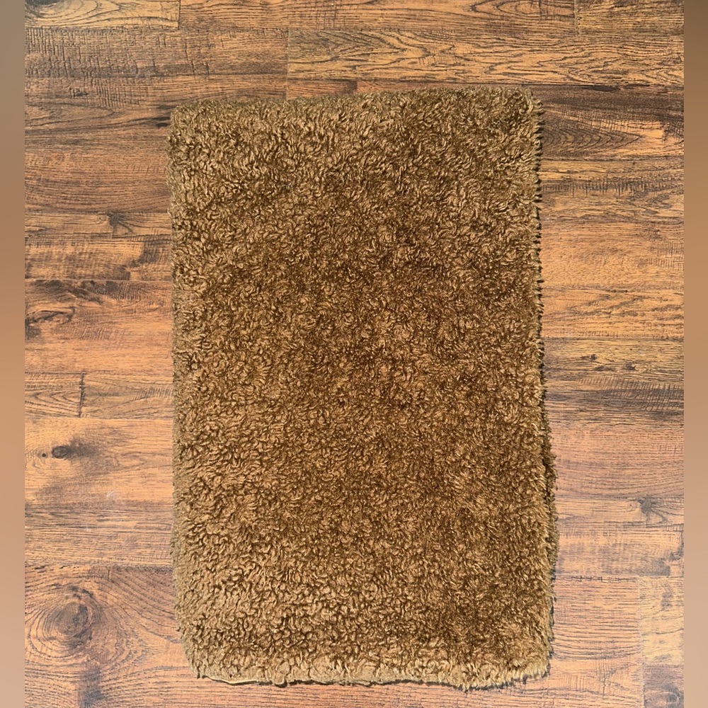 Caramel Crate & Barrel Recycled Sherpa Throw